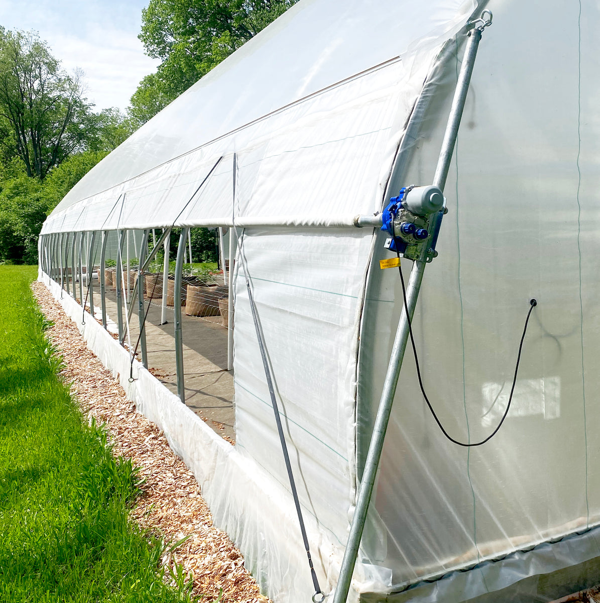 Hoophouse Automatic Roll-Up Motorized Sides Kit - 12-volt DC – Nifty Hoops