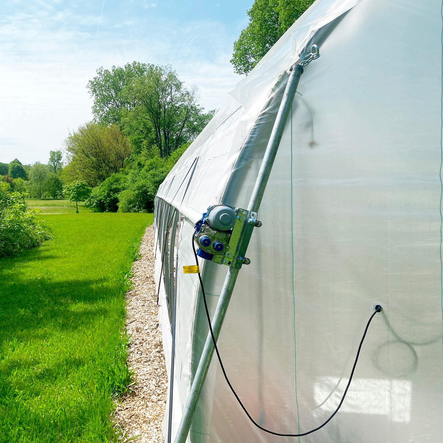 Hoophouse Automatic Roll-Up Motorized Sides Kit - 12-volt DC