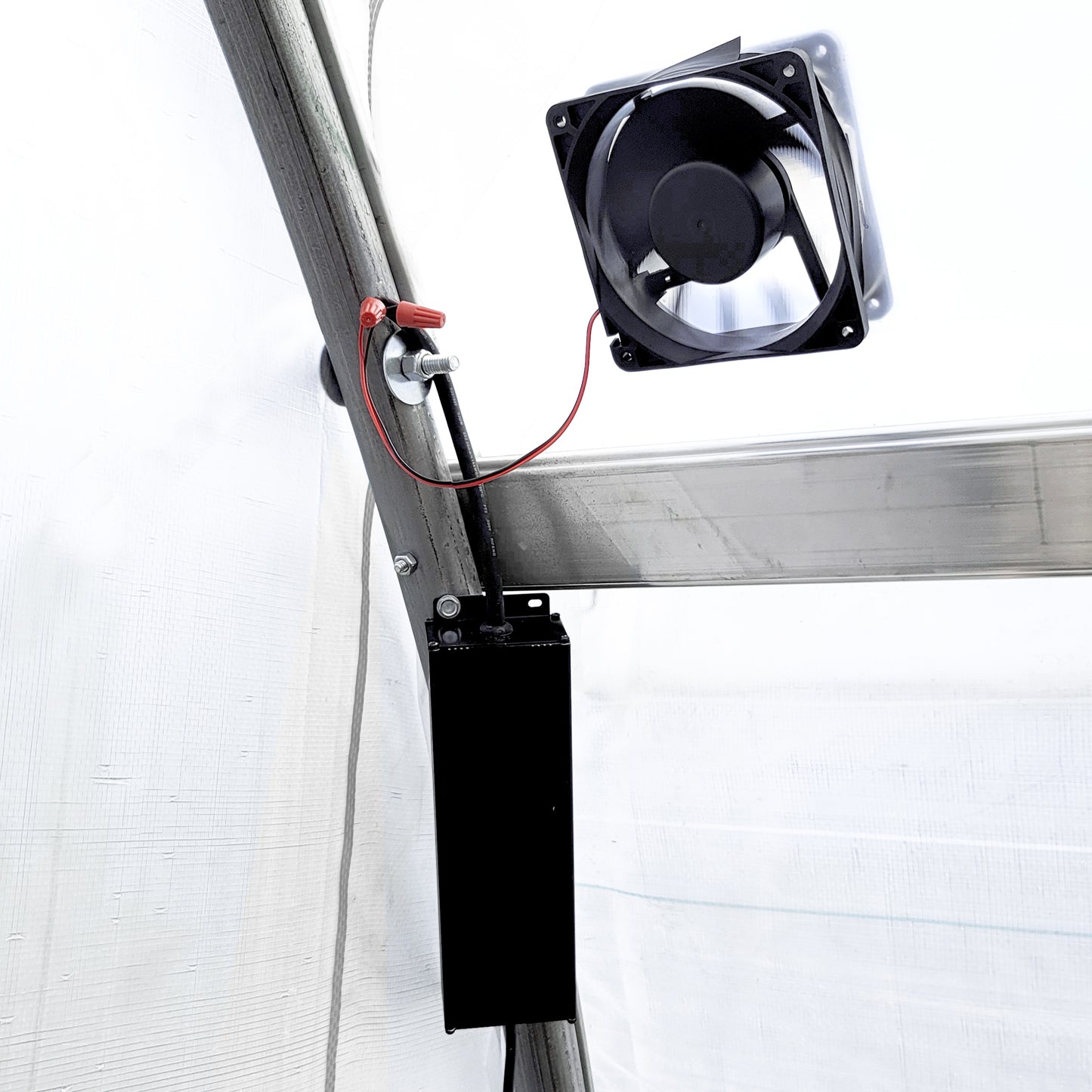 High Tunnel Inflation Kit- Double Layer Poly Inflation Kit - 12-volt DC